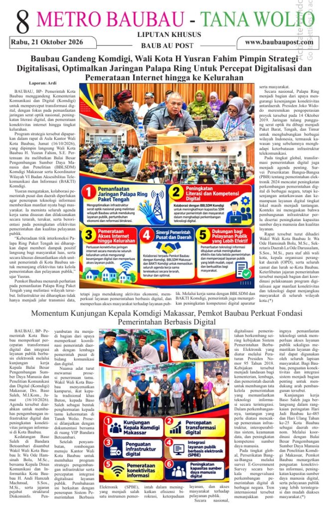 Koran Online Baubau Post Edisi 21 Oktober 2026 9 08 9
