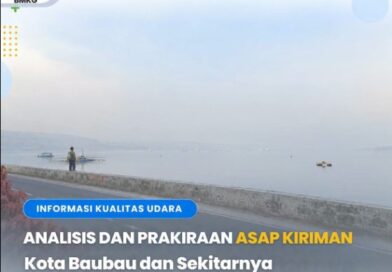 Kabut Asap Kembali Ganggu Baubau, Konsentrasi PM2.5 Baubau Sempat 34,5 µg/m³, Pemkot Baubau Minta Warga Waspada, Pakai Masker, dan Hentikan Bakar lahan
