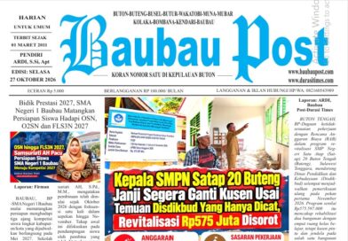 Epaper Koran Harian Baubau Post Edisi 22 Oktober 2026