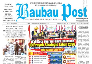 Koran Online Baubau Post Edisi 19 Oktober 2026
