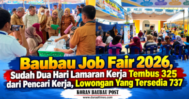 Baubau Job Fair 2026, Sudah Dua Hari Lamaran Kerja Tembus 325 dari Pencari Kerja, Lowongan Yang Tersedia 737