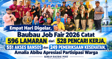 Empat Hari Digelar, Baubau Job Fair 2026 Catat 596 Lamaran dari 528 Pencari Kerja, 551 Akses Bansos dan 249 Pemeriksaan Kesehatan, Amalia Abibu Apresiasi Partisipasi Warga