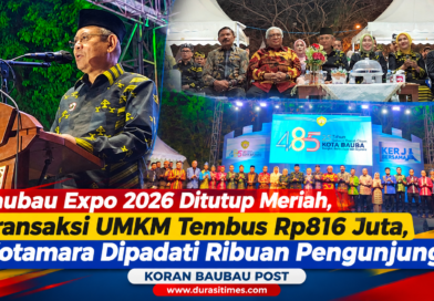 Baubau Expo 2026 Ditutup Meriah, Transaksi UMKM Tembus Rp816 Juta, Kotamara Dipadati Ribuan Pengunjung