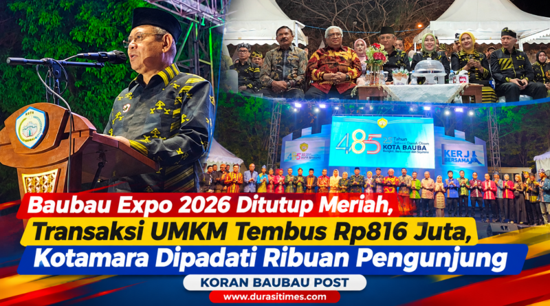 Baubau Expo 2026 Ditutup Meriah, Transaksi UMKM Tembus Rp816 Juta, Kotamara Dipadati Ribuan Pengunjung