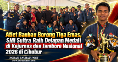Atlet Baubau Borong Tiga Emas, SMI Sultra Raih Delapan Medali di Kejurnas dan Jambore Nasional 2026 di Cibubur