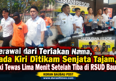 Berawal dari Teriakan Nama, Dada Kiri Ditikam Senjata Tajam, Rizki Tewas Lima Menit Setelah Tiba di RSUD Baubau