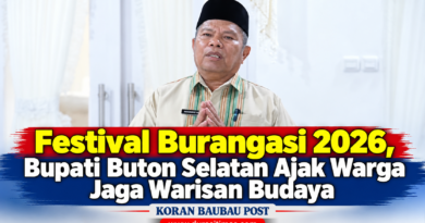 Festival Burangasi 2026, Bupati Buton Selatan H Muh Adios  Ajak Warga Jaga Warisan Budaya