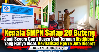 Kepala SMPN Satap 20 Buteng Janji Segera Ganti Kusen Usai Temuan Disdikbud Yang Hanya Dicat, Revitalisasi Rp575 Juta Disorot