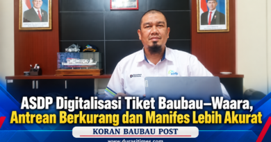 ASDP Digitalisasi Tiket Baubau–Waara, Antrean Berkurang dan Manifes Lebih Akurat